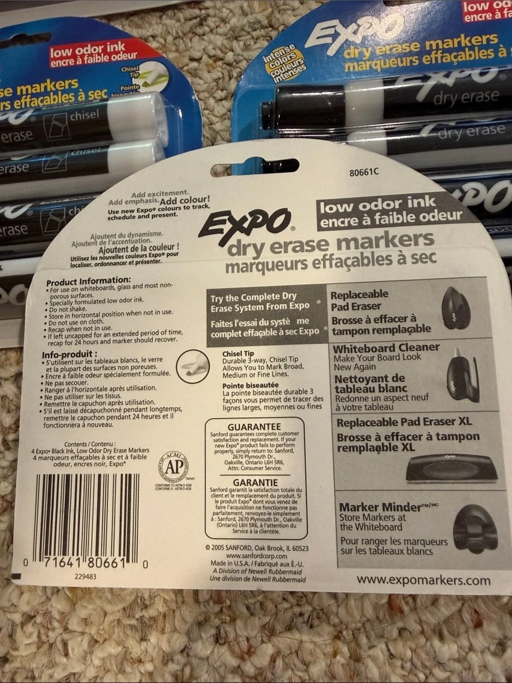 8pks Expo Black Markers